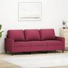 VidaXL 3-Seater Sofa, Seat with Armrests, Armchair with Backrest, Living Room Furniture for Home, Modern, 359213