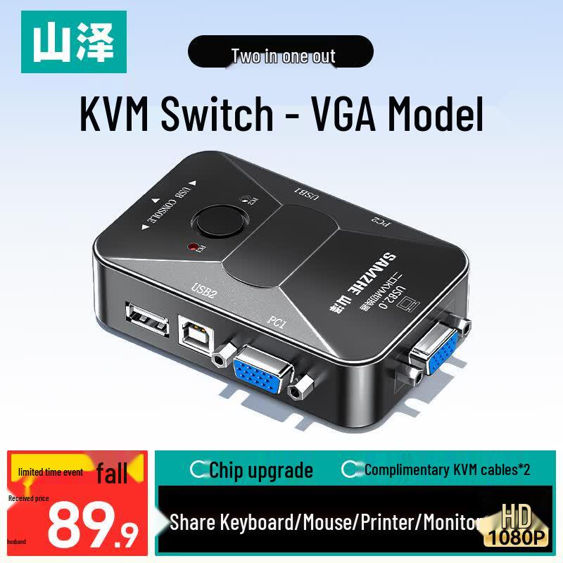 ShanZe VGA Video Splitter & KVM Switch