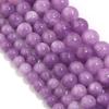 6 8 10mm Natural Stone Chalcedony Beads Light Purple Round Loose Spacer Beads For Jewelry Making DIY Necklace Bracelets Findings