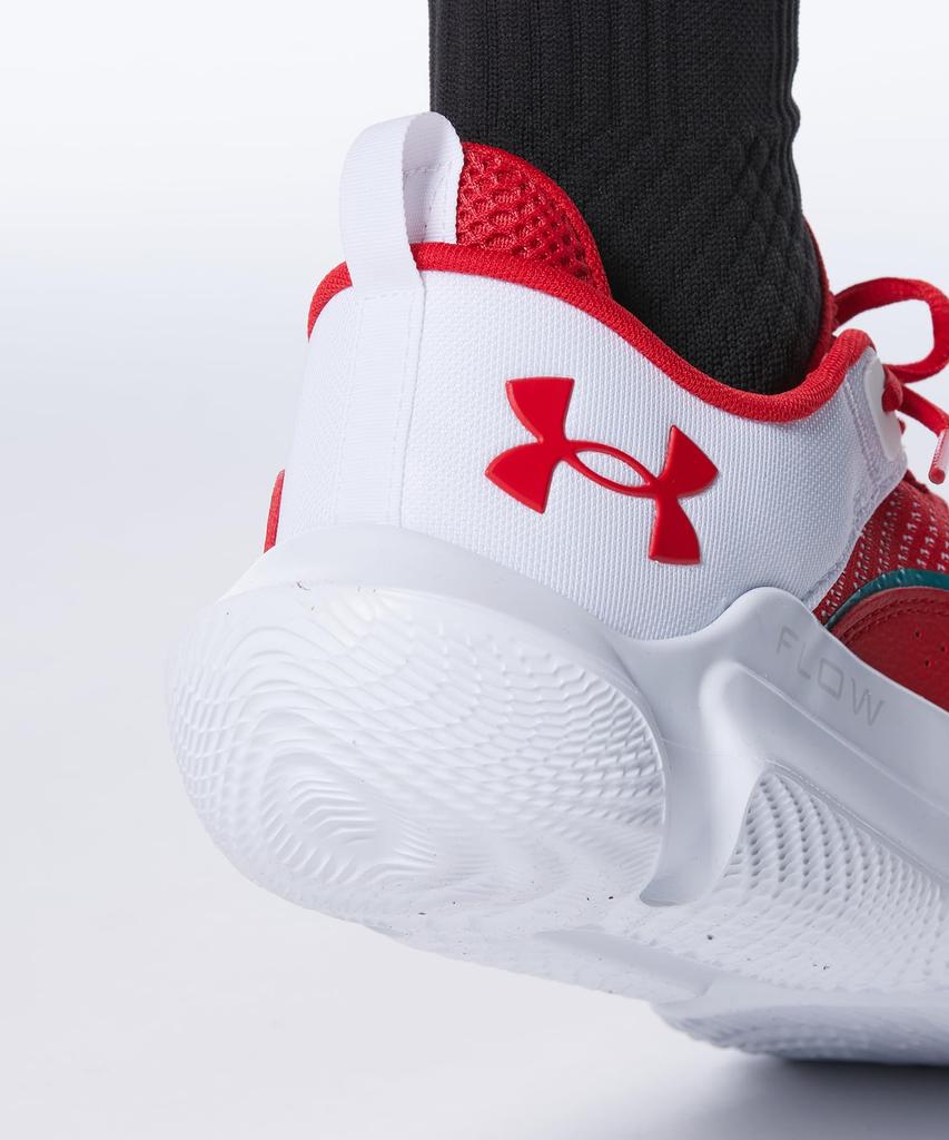 UA FLOW FUTR X 3 Red White Red [Under Armor] 25.5