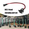 Electric Scooter DC5.5x2.1mm Power  Socket High Current Female Power Adapter With Cable Scooter Accessories