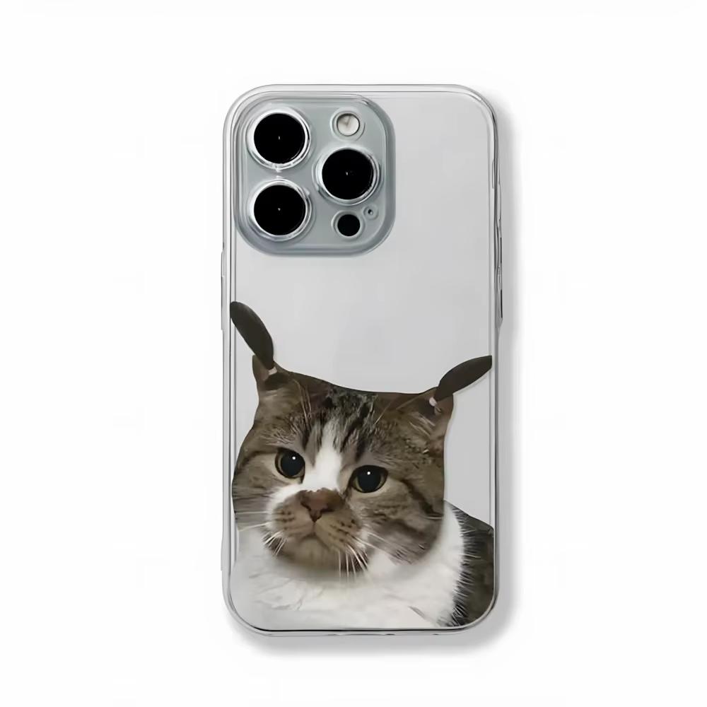Funny Braids Cat Dog Phone Case for Couples For iPhone 16 e 15 14 13 12 11 Pro Max Plus Mini X XS XR SE 2020 2022 Funda Coque