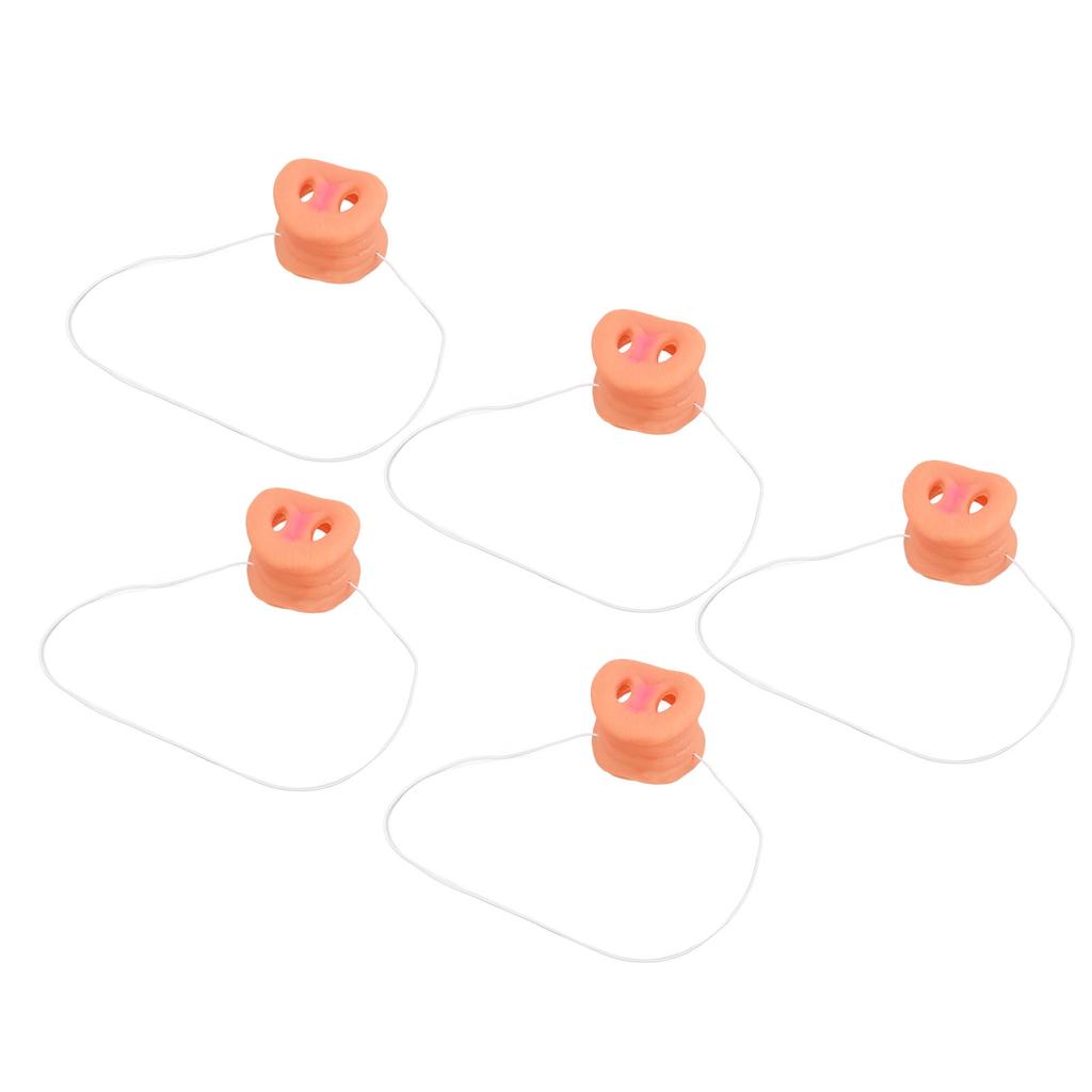 5 ks Prasečí nos s elastickou páskou Přidejte autenticitu Roztomilý zvířecí prasečí rypák Kostýmní doplněk pro