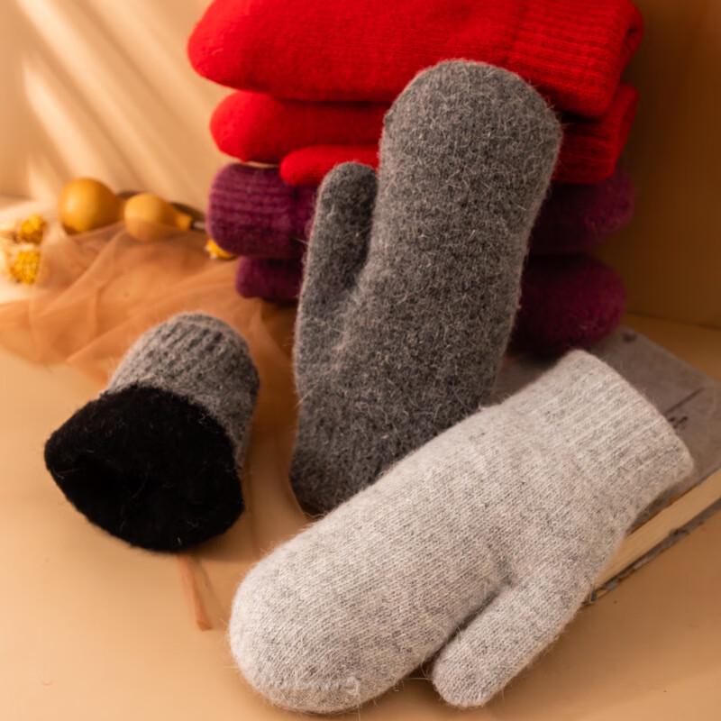 Korean Style Full Finger Knitted Winter Gloves