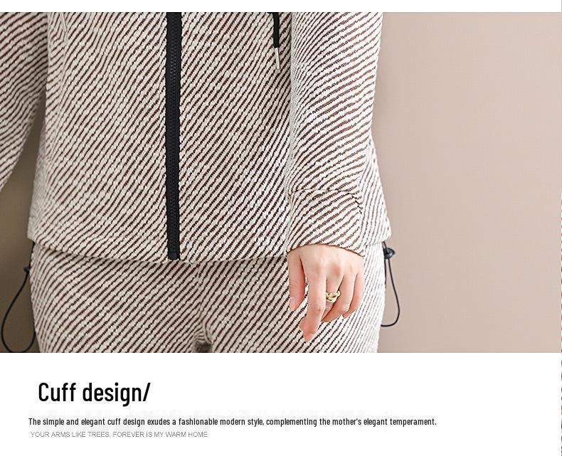 Mom's Trendy Jacket Set: Spring/Autumn 2025 Fashion for Middle-Aged & Elderly Women