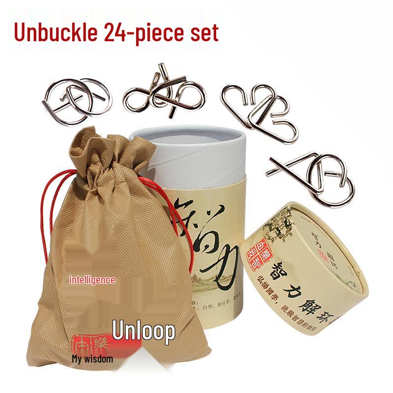 

Набор головоломок Lezhiyouwo Девять переплетающихся колец - Развивающие игрушки для детей