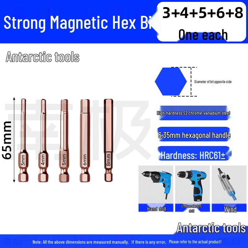 Industrial-Grade Strong Magnetic Hex Bit Extension for Electric & Pneumatic Screwdrivers and Drills