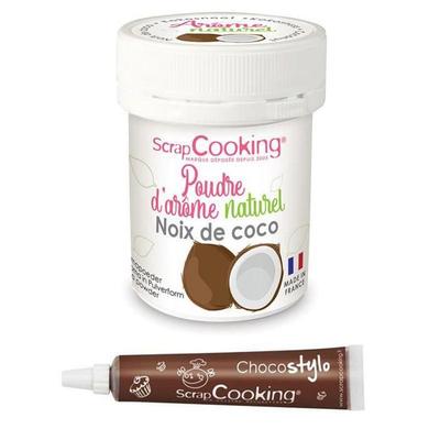 Natural Food Flavor In Powder Coconut + Chocolate Pen