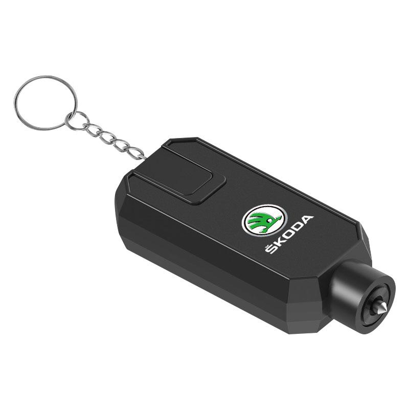 

Аварийный молоток для автомобиля 3 в 1, стеклобой, высокая твердость для Skoda Octavia Superb Rapid Kodiaq Karoq Fabia Kamiq Roomster Citigo чёрный