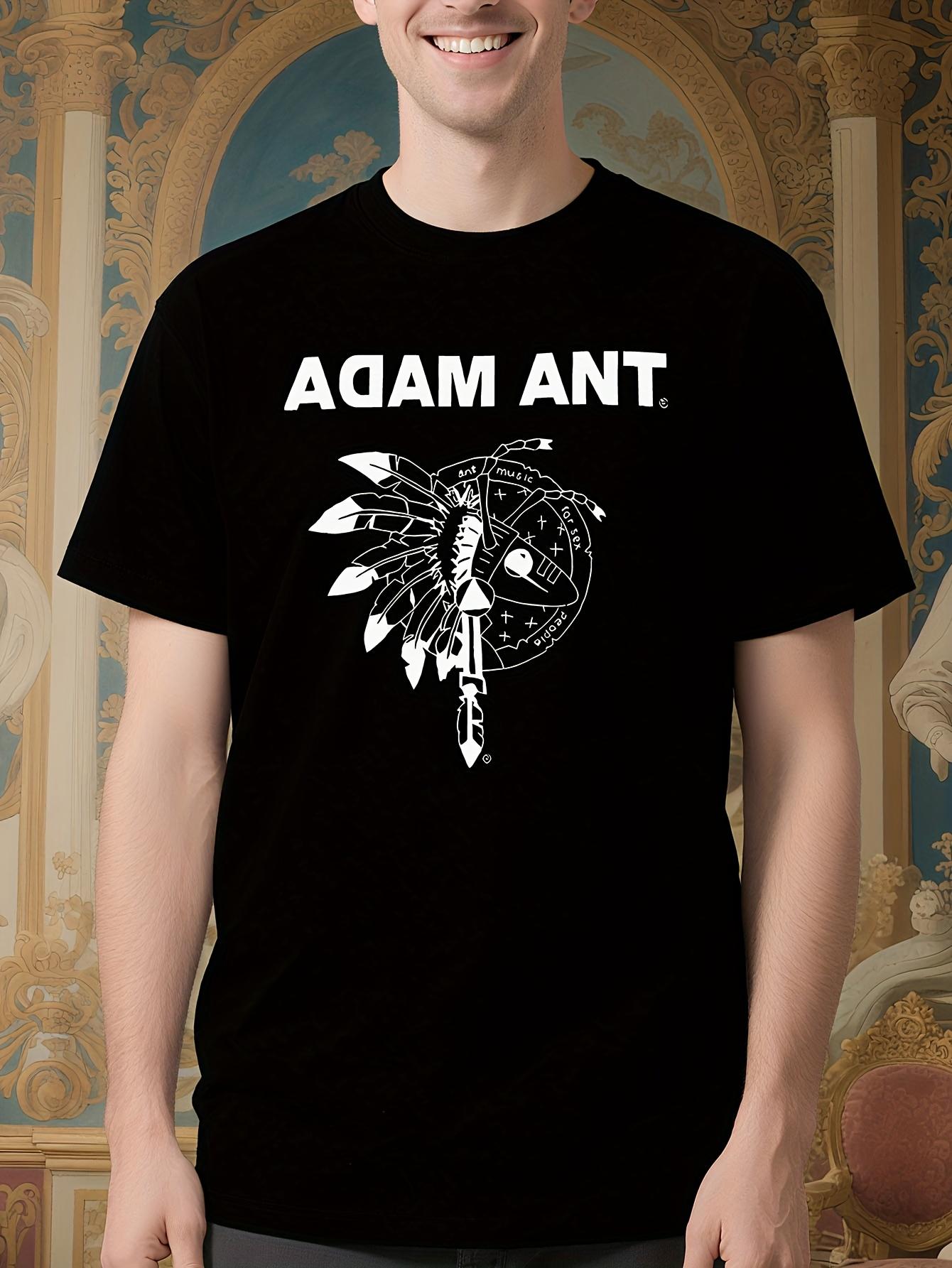 Adam Ant Vintage Rock N Roll Graphic Tshirt - Black Retro... M