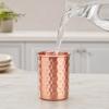 Handgesmeed Metalen Tumbler Gehamerd Roestvrij Staal Beker, met Stabiele Basis, Duurzaam Langdurige Beker Herbruikbaar Drinkglas, Gemakkelijk te Onderhouden Koper