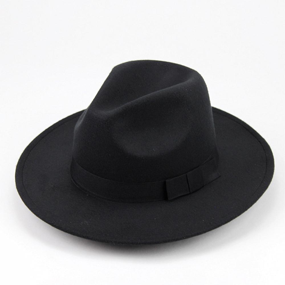 NIEUWE Michael Jackson Cosplay Hoed Katoenen Demo Petten Gentleman Formele Hoed Feest Halloween Danspet Cadeaus One Size black