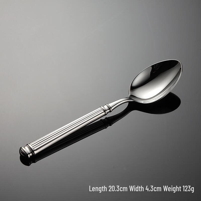 

Qianxing Roman Column Stainless Steel Dinner Spoon Set (5-Piece)