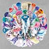 50 Cartoon Jellyfish Stickers: Colorful & Dreamy Waterproof Decorations for Kids' Phone Cases & Journals