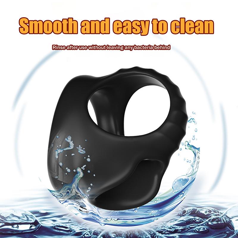 Male Penis Ring Silicone Cock Ring Scrotum Bondage Penisring Delay Ejaculation Erection Sex Toys For Men Couples Adults Produts