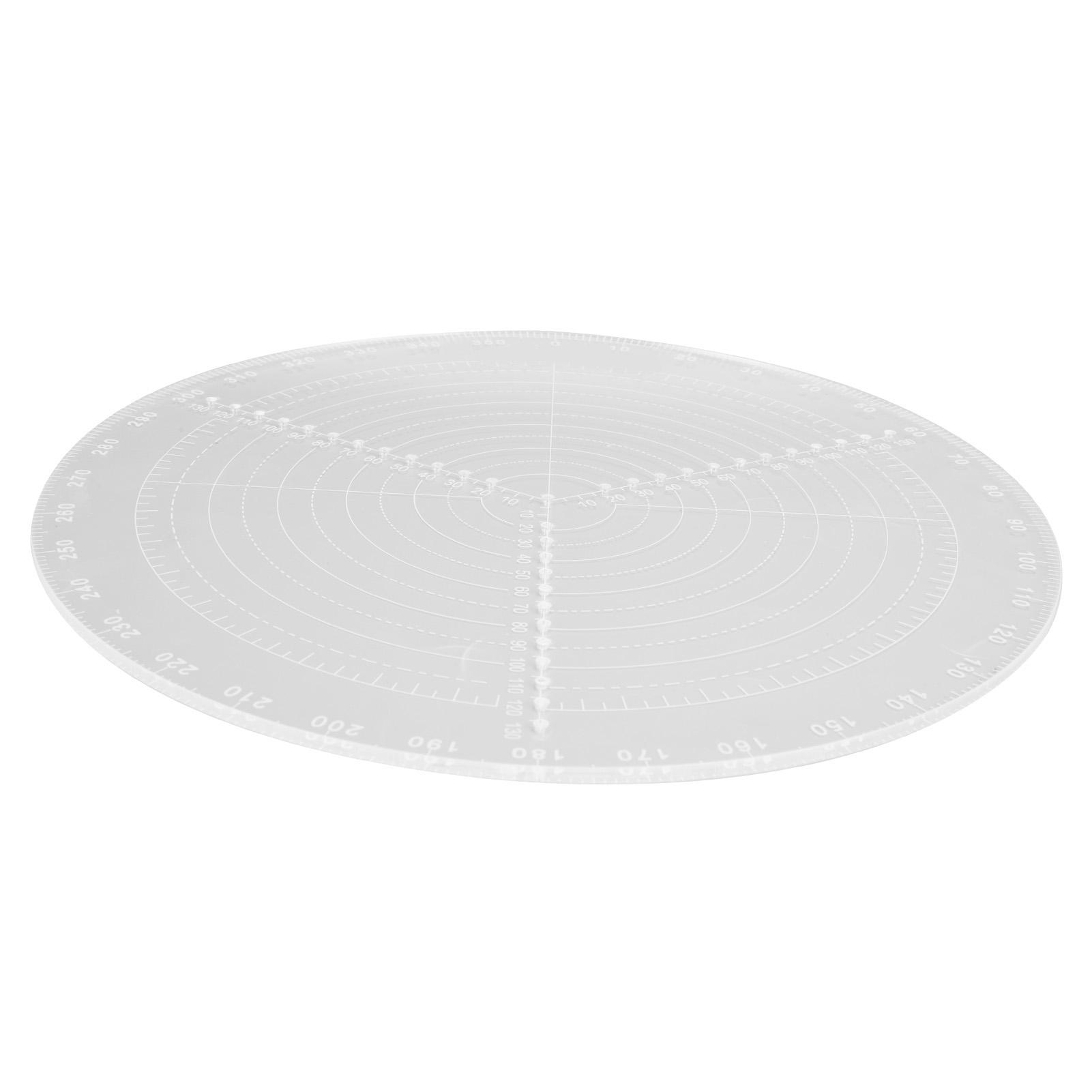 

Круглый центр-искатель с прозрачными шкалами Акриловый инструмент для рисования окружностей Компас для деревообработки DlY L Диаметр 30см 11,8дюймов