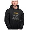 Hoodie - Tony - Personalized First Name - Humor - Black