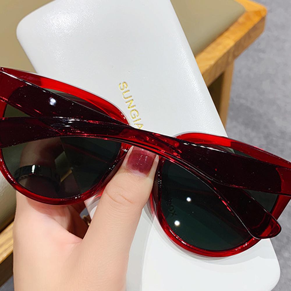 Occhiali da Sole alla Moda Donna Uomo Occhiali da Sole per Femmina Lenti Grandi Colore Gelatina Vintage Occhiali da Sole da Viaggio Guida Occhiali