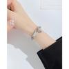 European & American Ins Double Layer Heart Titanium Steel Bracelet - Women's Hip Hop Versatile Heart-Shaped Jewelry