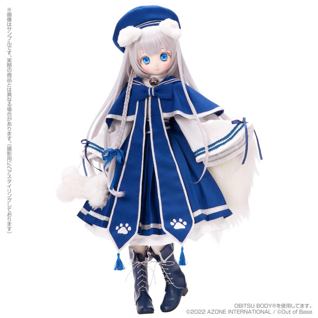 Azone International Collect Petit Honono Puppy Scale Soft Vinyl Head Figure Doll stj×Iris ~Fluffy love~Hippu Ver. 1/3 Collector/scale