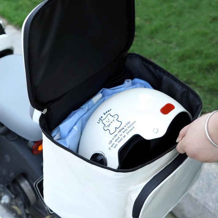 Electric Motorbike Backrest Hanging Bag Battery Car Storage Pocket Car Gods Storage Bag Large Capacity