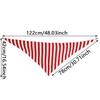 Écharpe Triangle Tricotée Tendance Châle Sangle pour Femmes Écharpe de Tête Rayée Accessoires Streetwear Esthétiques