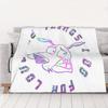 1PC home Cute Room Decor The Things For Love  Blanket Throw Blanket cCourage the Cowardly Dog Novelty Warm Blanket All Season
