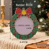 Metal Christmas Wreath Photo Frame Alloy Pendant Tree Decoration