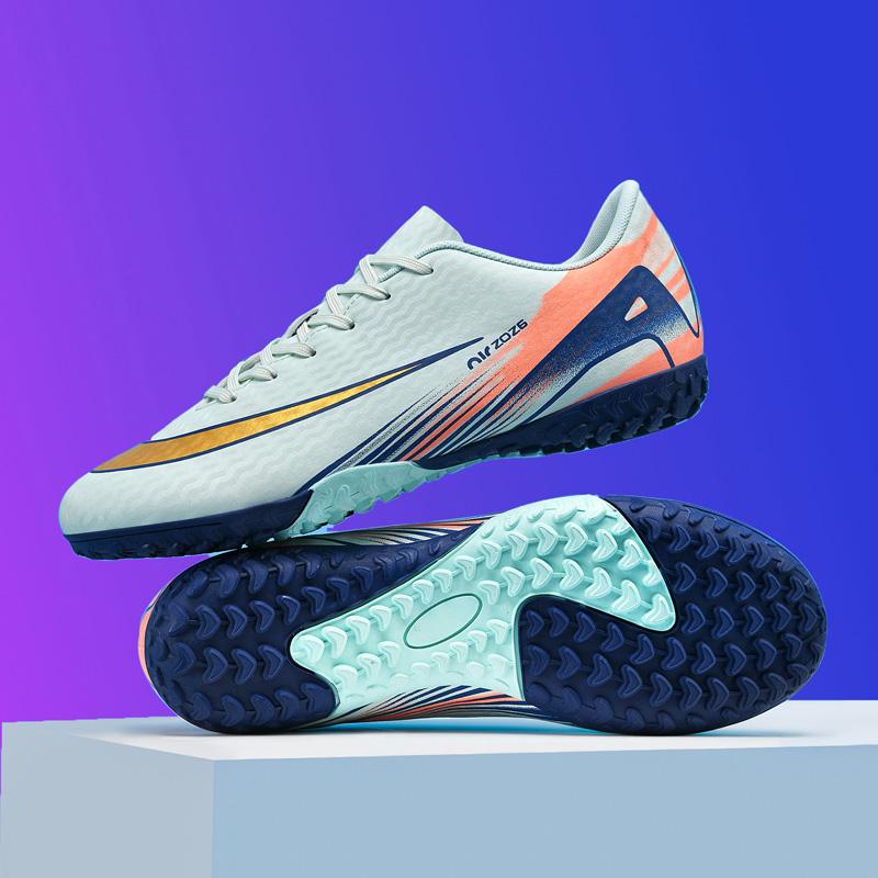 New Men Soccer Shoes Adult Kids Long Spikes Outdoor Football Boots Footwear Sneakers Training Sport Non Slip Training Unisex