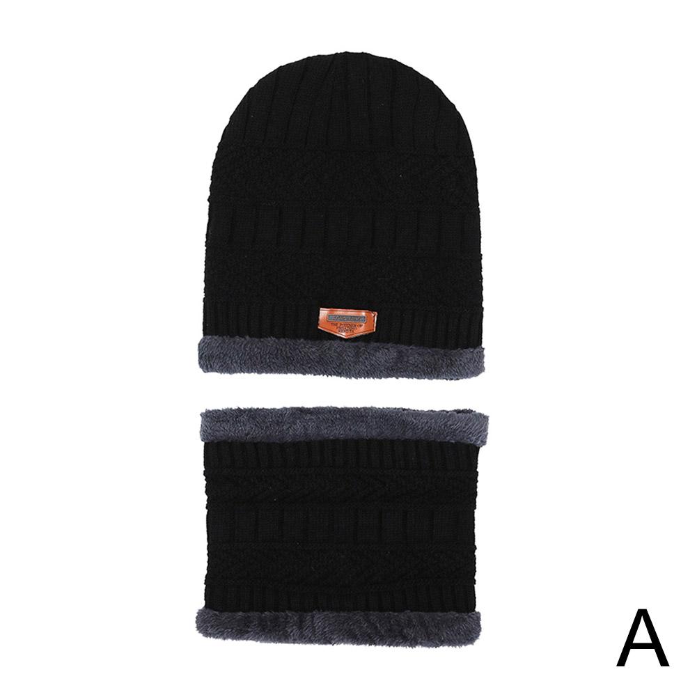Winter Thickened Knitted Hat For Men Fleece Lined Warm Neck Thickened Warm Windproof Cold-Resistant Hat For Cold Weather Cycling