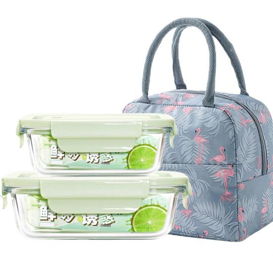 

2 шт. изолированный ланч-бокс со скрытым выпускным отверстием, силиконовое уплотнительное кольцо, термосумка, высокая