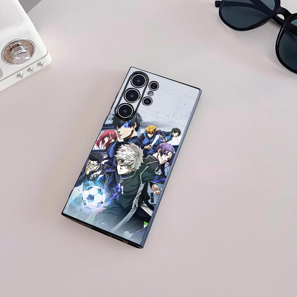 Coole B-Blue Lock Anime Handyhülle Für Samsung Galaxy S25 S24 S22 S23 Ultra S21 S20 Plus 5G Mattierte Rutschfeste Vollabdeckung Hülle