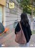 Bolso Tote de Gamuza Esmerilada para Mujer - Gran Capacidad, Bolso de Hombro Casual Versátil para Otoño/Invierno