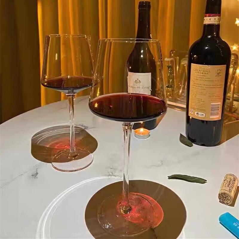 Vintage Stemware Wine Glasses, Set of 2