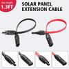 JMUYTOP 12AWG Solcellepanelkabel 4mm2 Flat Solcelle Fotovoltaisk Ledning 30A Vindus Balkong Solcelleledning For ecoflow/Anker/allpower