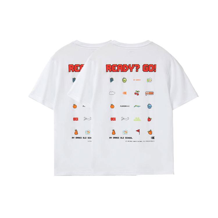 Li Ning Sports Fashion Collection T Shirt Unisex White AHSRB36-4