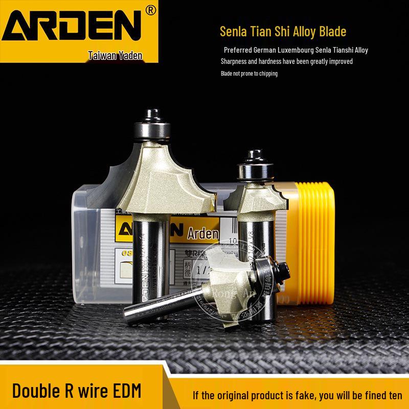 

Yadeng Double R Line Arc Bearing Trimmer Router Bit & Bakelite Milling Cutter 0802 1/4*3/8