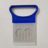 Stainless Steel Onion Cutter Holder Food Slicers Assistant Tomato Onion Slicer Holder Vegetables Cutting Fork Kitchen Gadgets