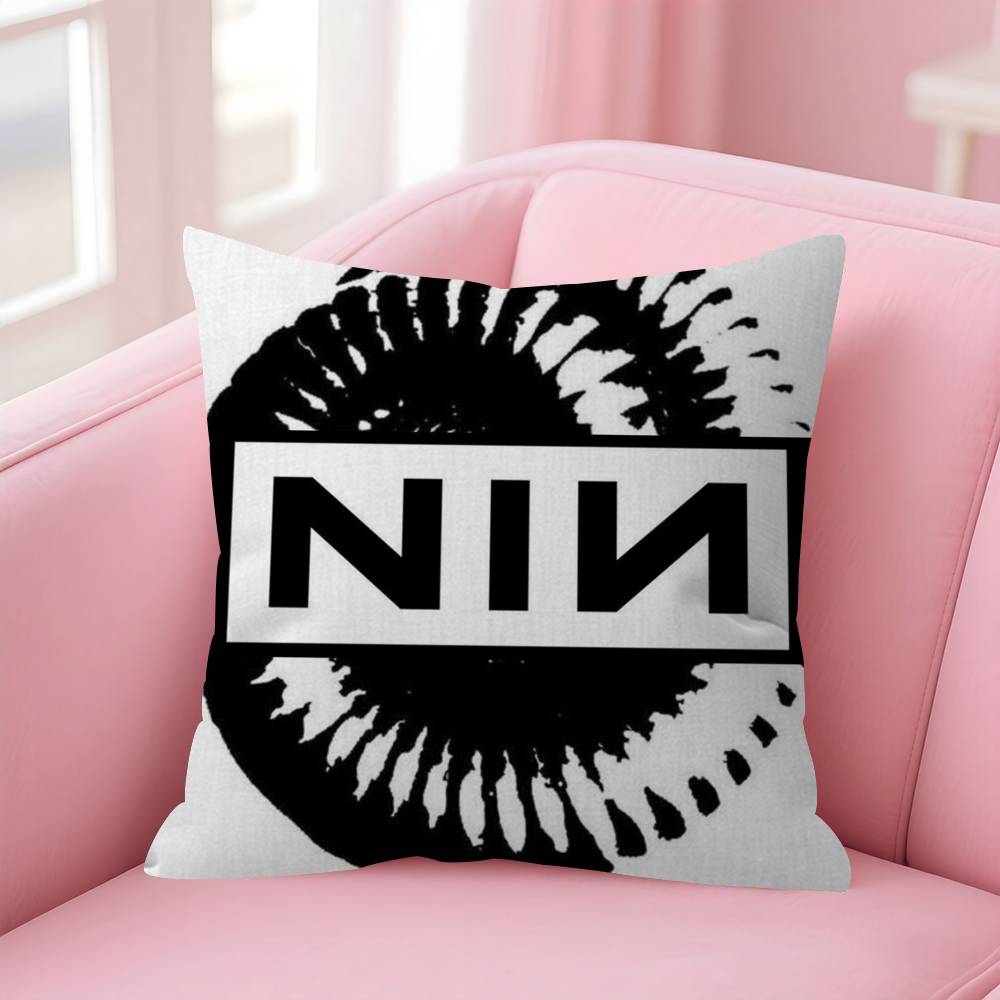 Nine I-Inch N-Nails Classic Vintage Pillow Cover Sofa Cushion Cover Home Room Decoration Children Gift
