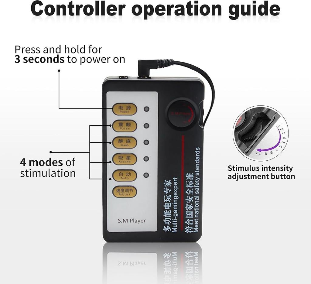 Electric Shock Penis Ring Vibrating Cock Ring Sex Toy Vibrator Electric Shock G Spot Vibration Mode Adult Sex Toys for Men Male