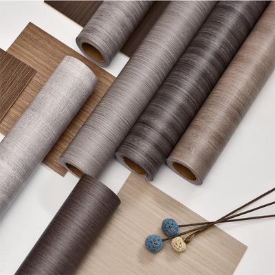 6M Vodotěsná Samolepicí PVC Tapetová Role Nábytek Skříňky Vinylová Dekorativní Fólie Samolepky s Dřevodekorem pro Domácí Dekoraci DIY