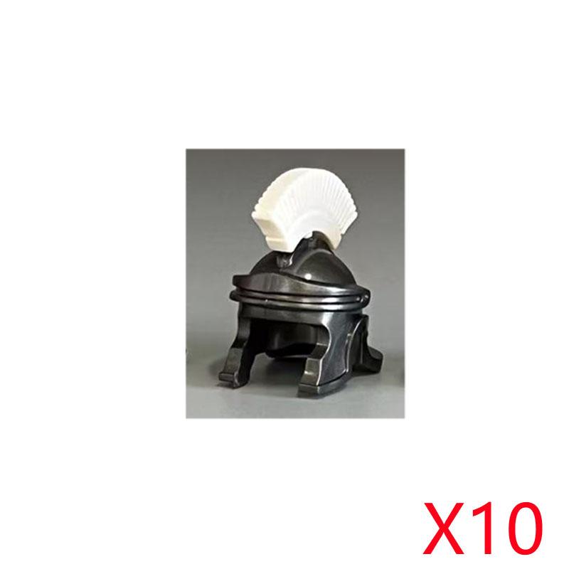 MOC Castello Medievale Cavaliere Armatura Figura Parti Blocchi da Costruzione Tempio Aquila Nera Cavaliere Guerriero Armi Accessorio Mattoncini Giocattolo T01
