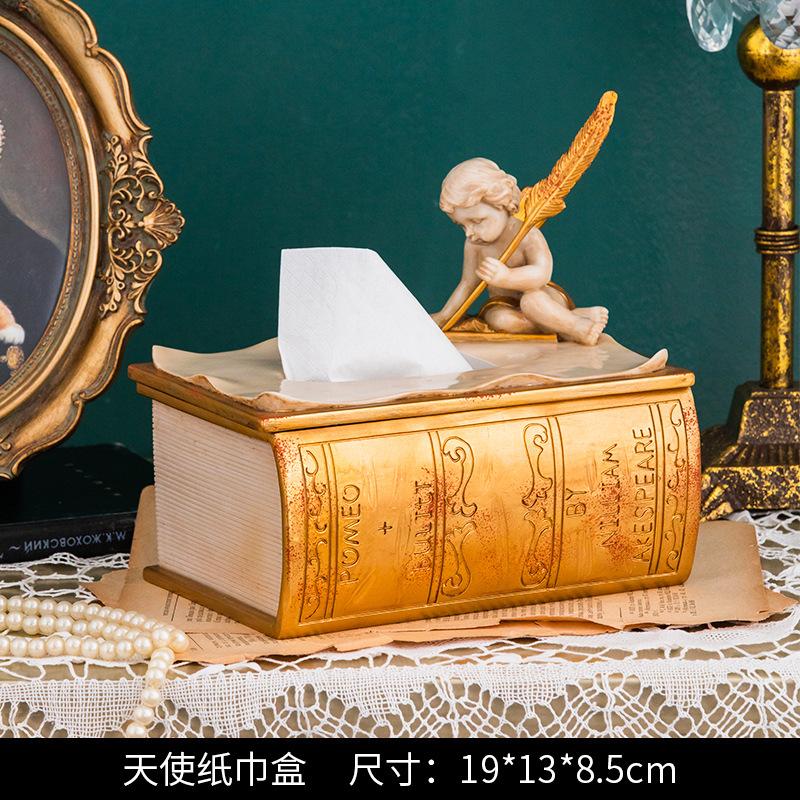 European Style Retro Jewelry Storage Box Creative Desktop Decoration Exquisite Living Room Ornaments Elegant Jewelry Holder