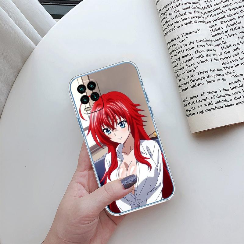 BH37 Rias Gremory Transparent Phone Case for Motorola Moto G7 G8 G9 G84 G85 G73 G24 G15 Z2 Play Power Plus