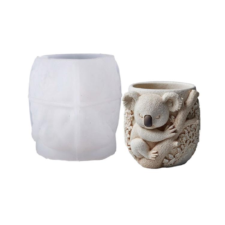 Artistic Silicone Mold Koala Pattern Resin Casting Jewelry Making Moulds Home Garden Decors Creative Crafting Projects