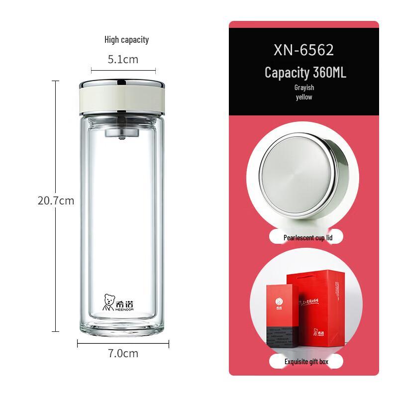 Xinuo Double-Layer Borosilicate Glass Mug