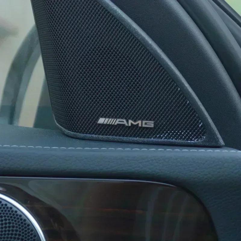 3D Metal Car Audio Styling Sticker Decoration Auto Emblem Decals For Mercedes Benz Amg W205 W211 W204 W212 W176 W221 W169 W177 WM0
