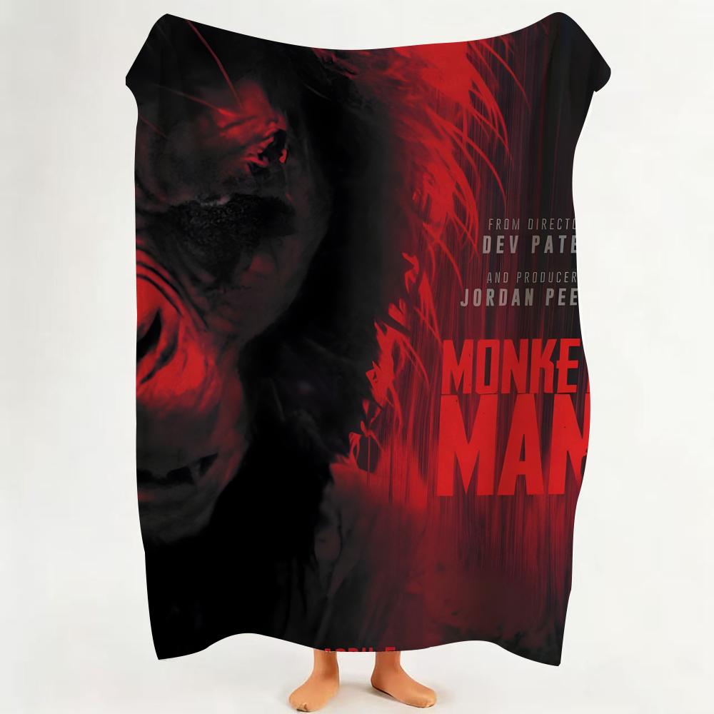 

Movie M Monkey M Man T Thriller M Movie Throw Flannel Throw Blanket Suitable for Sofa Living Room Bedroom 75cmx90cm