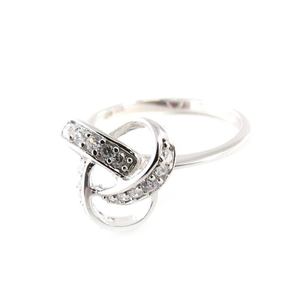 Silver Ring 'Goddess' White Silver (rhodium) - 13 Mm