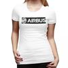 Airbus Logo White TShirt for Women Round Neck Streetwear T Shirts Womens Tees Short Summer Clothes Tops